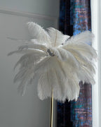 Lampadaire en plumes forme palmier, avec plateau, 115 ou 160 cm