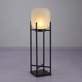 Lampadaire d'extérieur solaire ou filaire, acier et verre, IP65