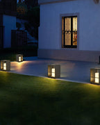 Lampadaire solaire extérieur noir, IP65, trois hauteurs