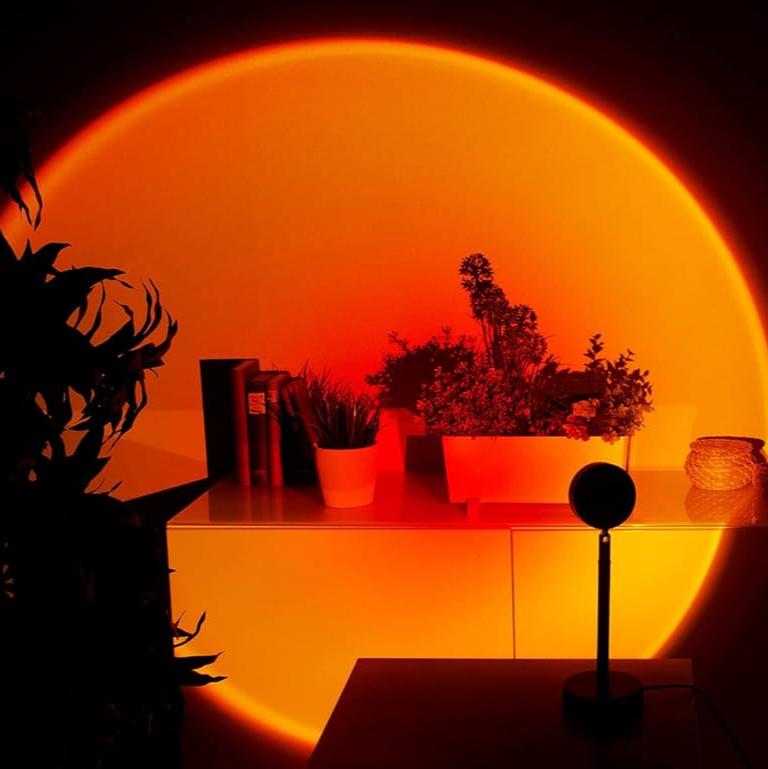Lampe d'ambiance effet coucher de soleil, angle réglable