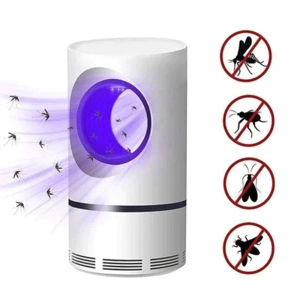 Lampe anti-moustiques USB à aspiration, silencieuse, deux tailles, blanc