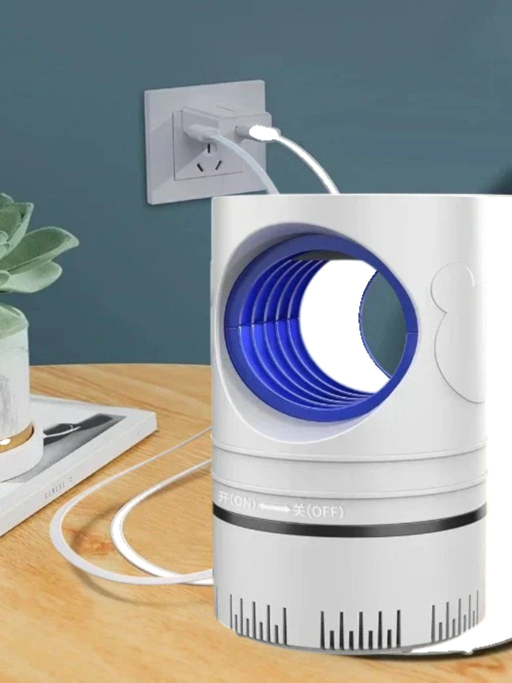 Lampe anti-moustiques USB à aspiration, silencieuse, deux tailles