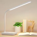 Lampe de bureau LED à bras flexible, 3 teintes de blanc