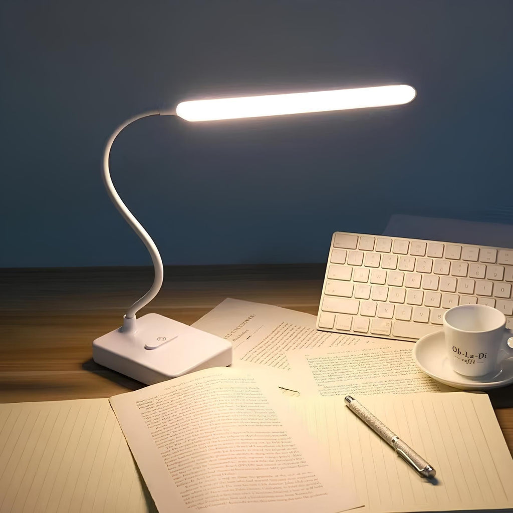 Lampe de bureau LED à bras flexible, 3 teintes de blanc