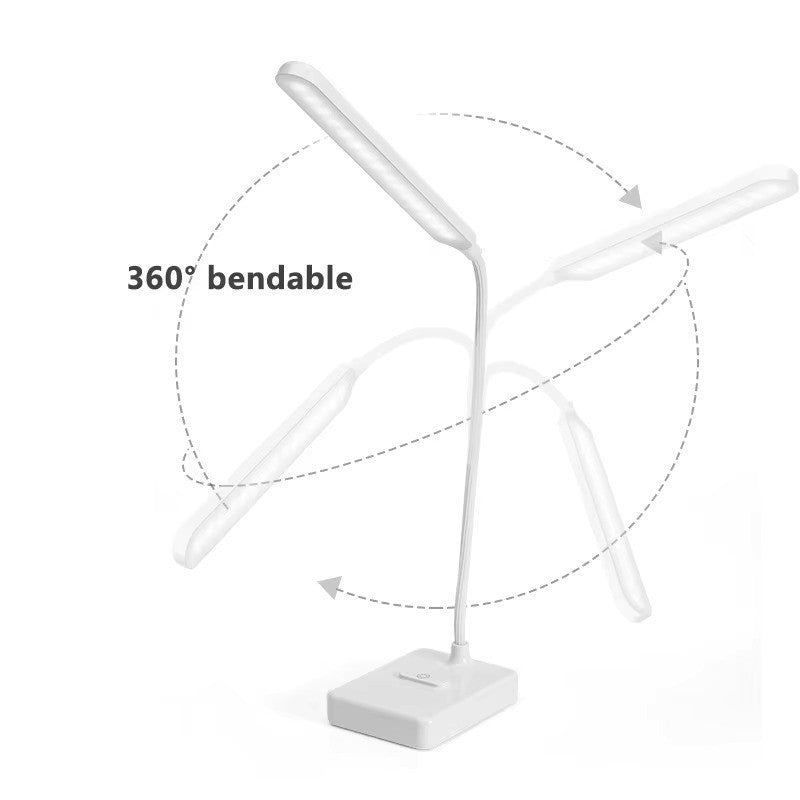 Lampe de bureau LED à bras flexible, 3 teintes de blanc