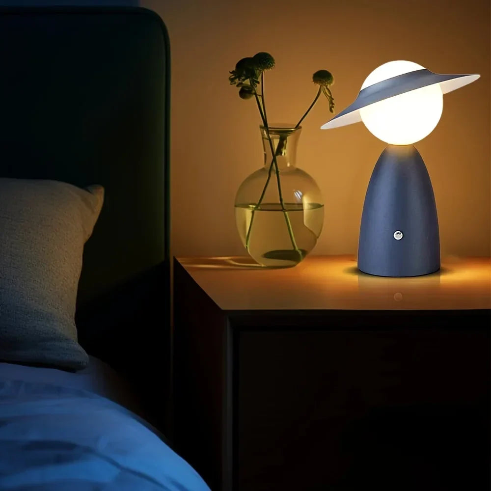 Lampe LED tactile avec chargeur de téléphone sans fil intégré