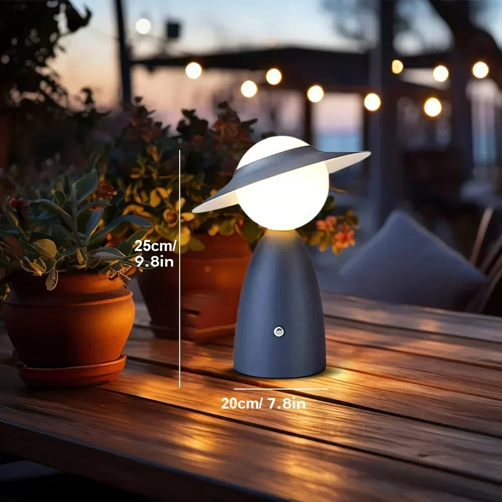 Lampe LED tactile avec chargeur de téléphone sans fil intégré