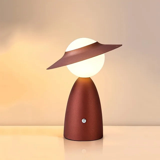 Lampe de chevet LED avec chargeur sans fil, réglage tactile, rouge
