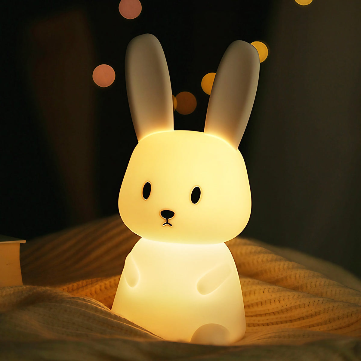 Veilleuse enfant tactile en forme d'animal, LED sept couleurs
