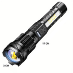 Lampe torche LED rechargeable 5000 lumens, aluminium, IP64