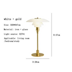 Lampe de table scandinave LED à variateur, quatre coloris