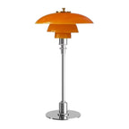Lampe de table scandinave LED à variateur, quatre coloris, ambre et argenté