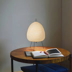 Lampe à poser en papier de riz imprimé, esprit japonais, 47 x 28 cm