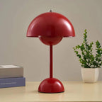 Lampe de table LED sans fil esprit années 60, huit coloris, rouge