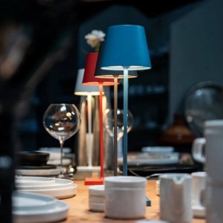 Lampe de table LED sans fil en aluminium, batterie 5200 mAh