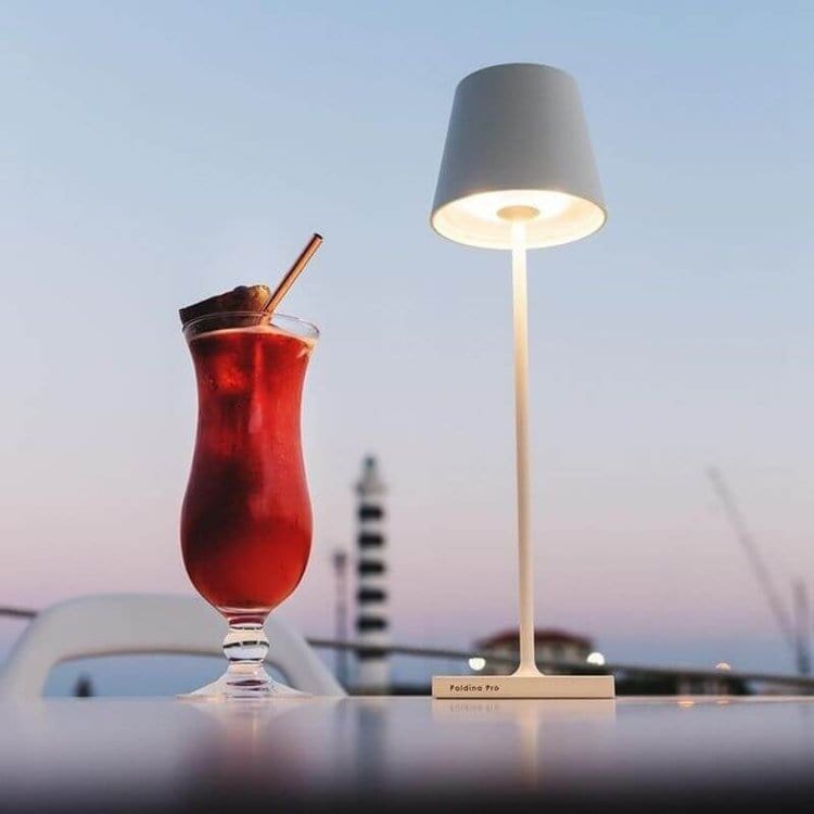 Lampe de table LED sans fil en aluminium, batterie 5200 mAh