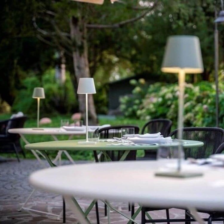 Lampe de table LED sans fil en aluminium, batterie 5200 mAh