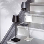Lampe de table LED sans fil en aluminium, batterie 5200 mAh, gris