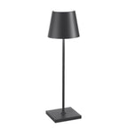 Lampe de table LED sans fil en aluminium, batterie 5200 mAh, noir