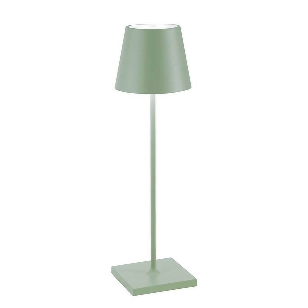 Lampe de table LED sans fil en aluminium, batterie 5200 mAh, vert