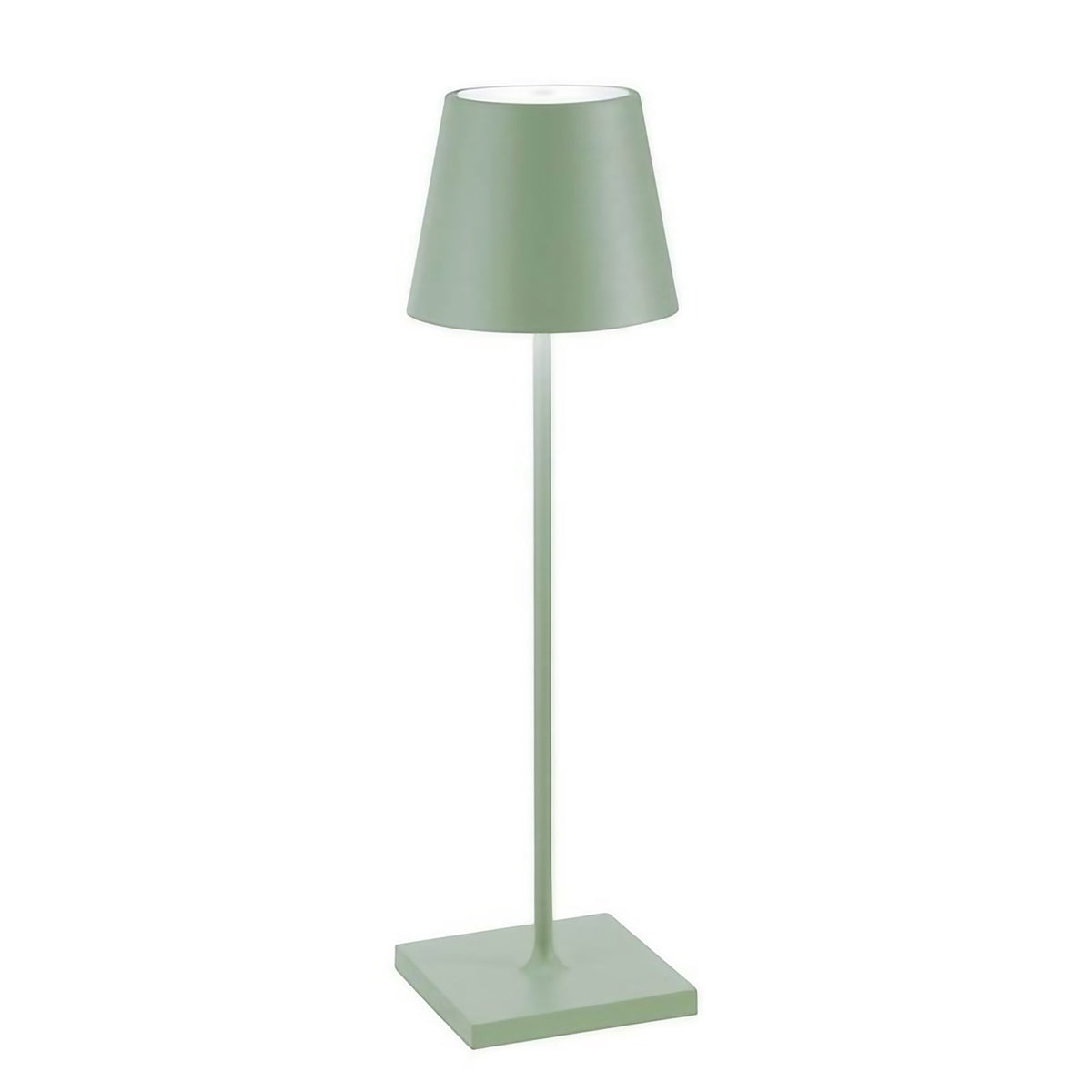 Lampe de table LED sans fil en aluminium, batterie 5200 mAh, vert