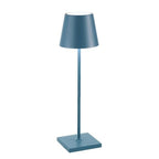Lampe de table LED sans fil en aluminium, batterie 5200 mAh, bleu