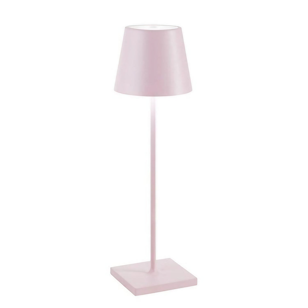 Lampe de table LED sans fil en aluminium, batterie 5200 mAh, rose