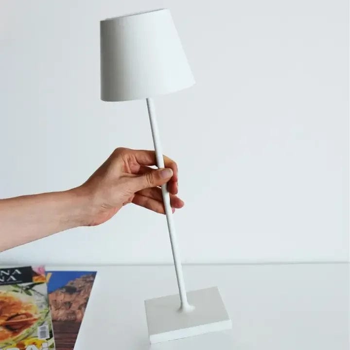 Lampe de table LED sans fil en aluminium, batterie 5200 mAh