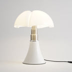 Lampe de table LED rétro, trois teintes de lumière, 10 W, blanc