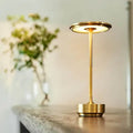 Lampe de table sans fil tactile dorée, étanche IP66, doré