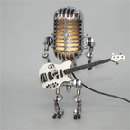 Lampe de table robot guitariste, intensité réglable