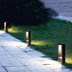 Borne lumineuse LED de jardin noire, 30 ou 60 cm de haut