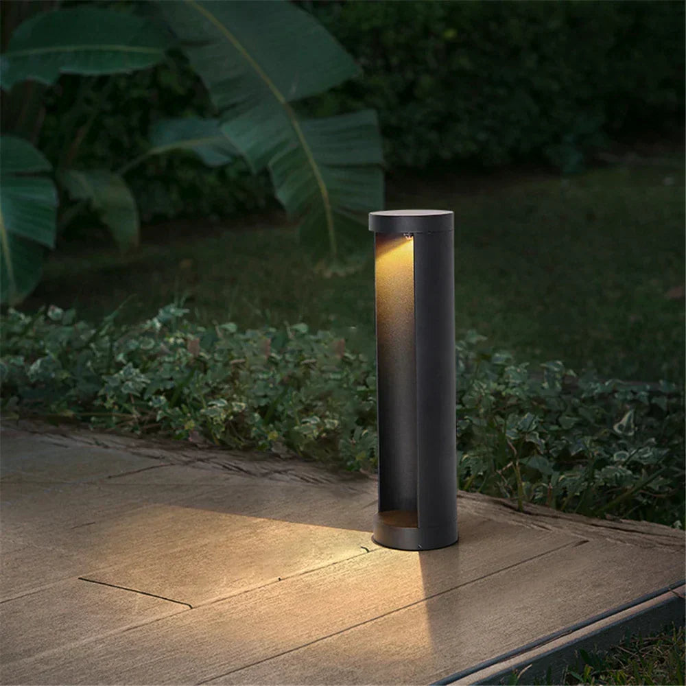 Borne lumineuse extérieure LED IP65 avec piquet, quatre hauteurs