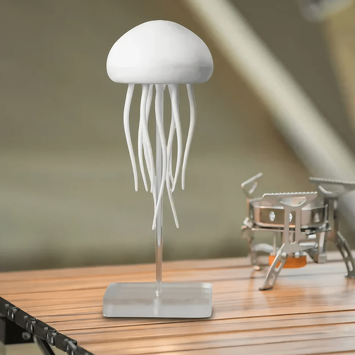 Lampe méduse LED rechargeable, cinq couleurs de lumière