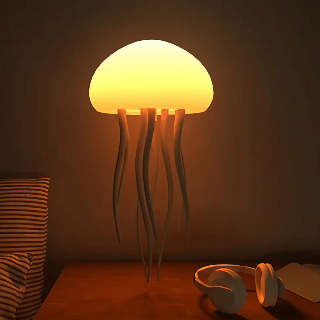 Lampe méduse LED rechargeable, cinq couleurs de lumière