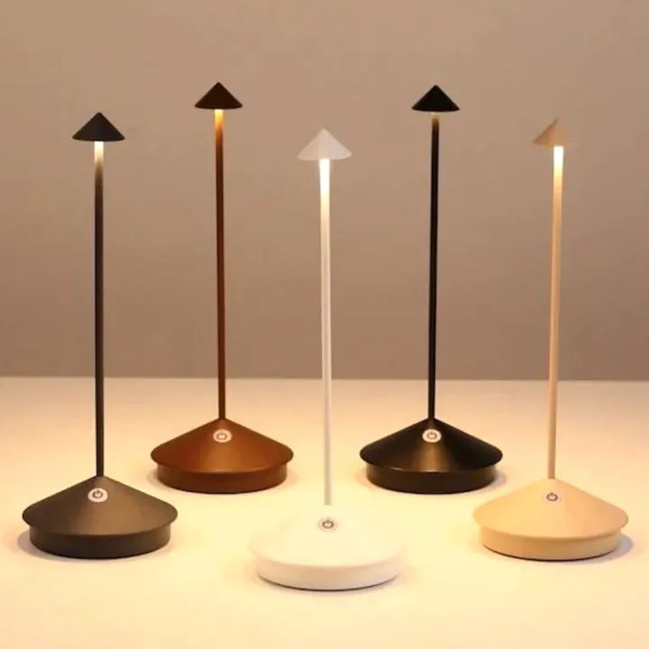 Lampe LED étanche à intensité réglable, sur batterie, quatre coloris, doré