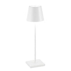 Lampe de table LED sans fil étanche en aluminium, 38 cm, blanc