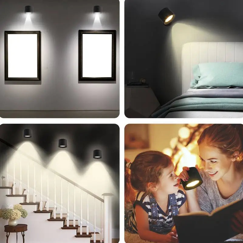 Applique LED sans fil aimantée, orientable à 360°, rechargeable