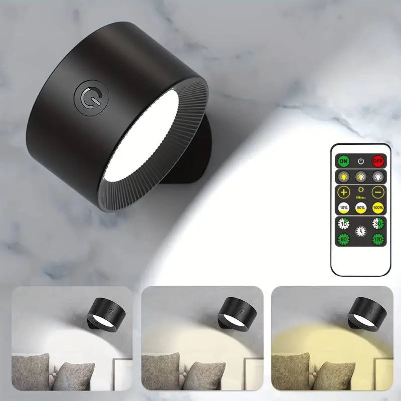 Applique LED sans fil aimantée, orientable à 360°, rechargeable