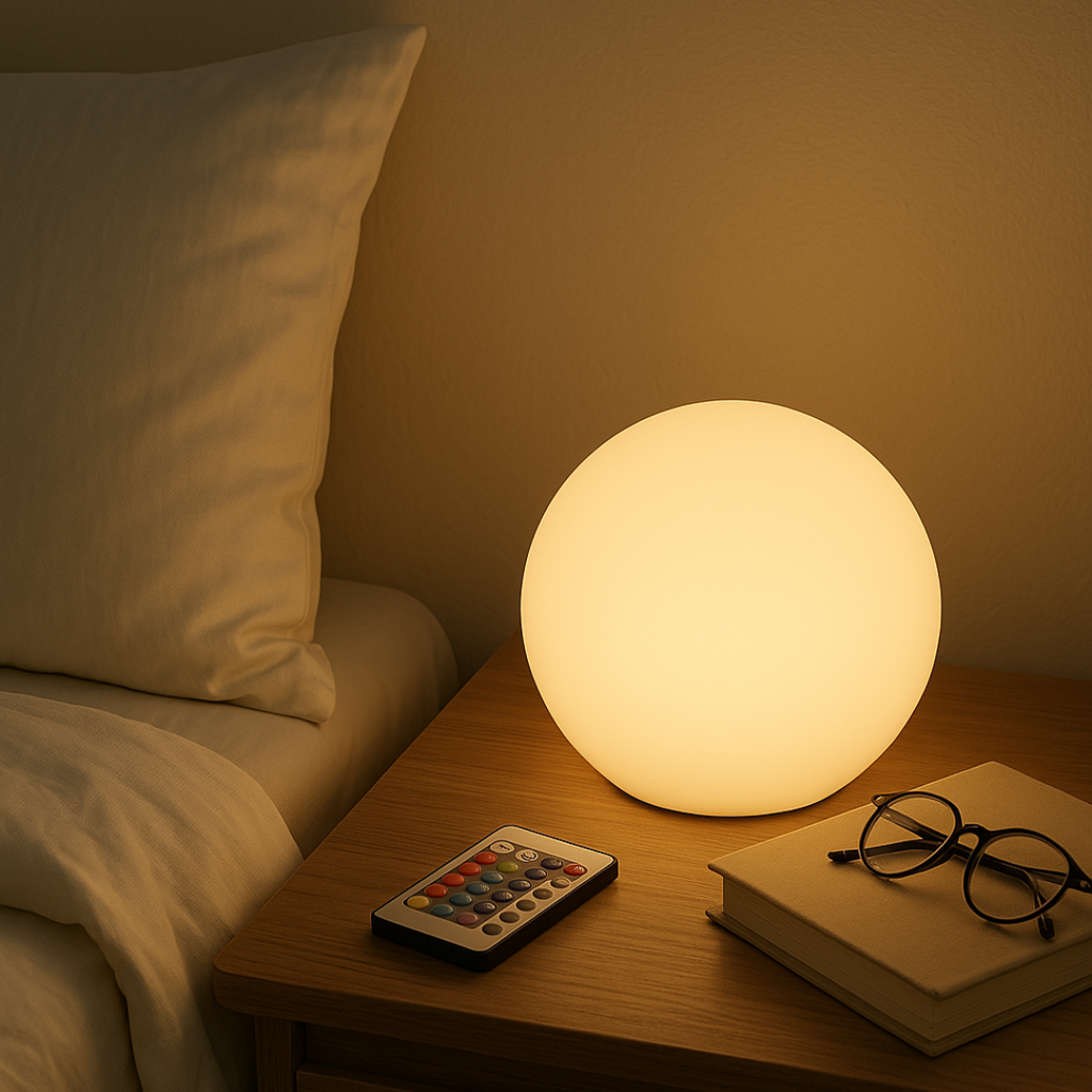 Lampe boule LED sans fil, 16 couleurs, avec télécommande