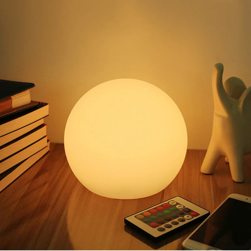 Lampe boule LED sans fil, 16 couleurs, avec télécommande
