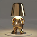 Lampe figurine LED tactile sans fil, rechargeable, doré ou argenté, doré