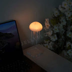 Lampe méduse décorative rechargeable, lumière douce d'ambiance