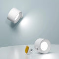 Applique murale LED sans fil adhésive à piles, 20 cm, blanc