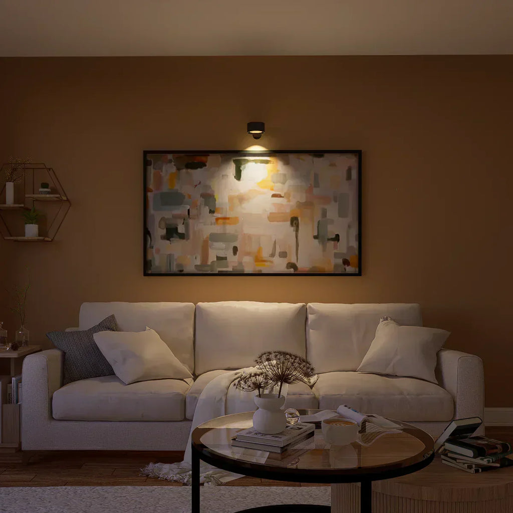 Applique murale LED sans fil adhésive à piles, 20 cm