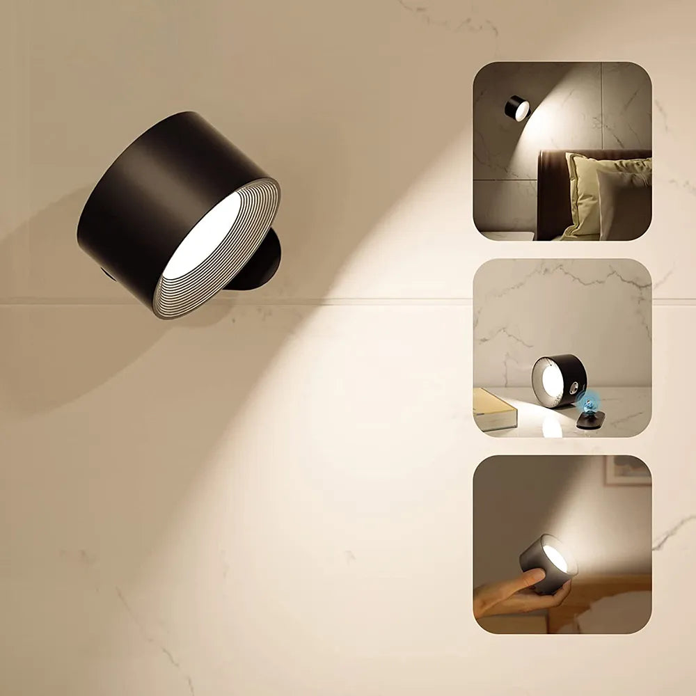 Applique murale LED sans fil adhésive à piles, 20 cm