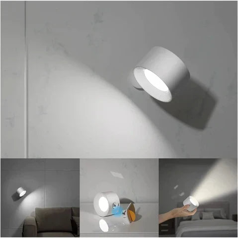Applique murale sans fil magnétique, orientable à 360°