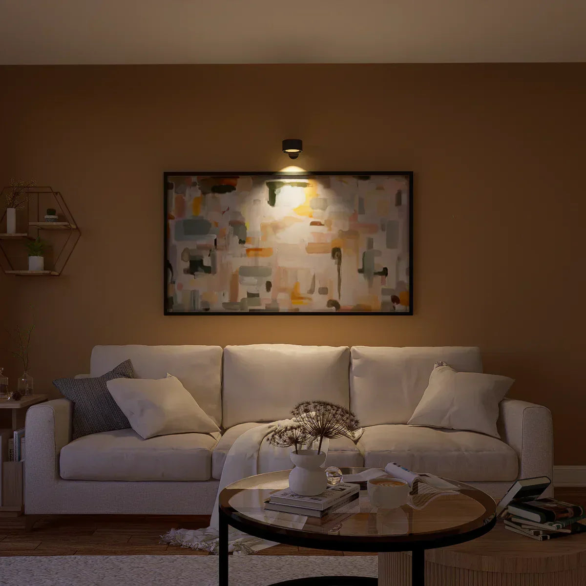 Applique murale sans fil magnétique, orientable à 360°