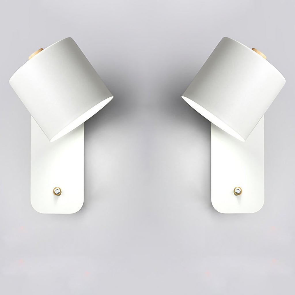 Lampe murale LED sans fil à détecteur de mouvement, rechargeable, lot de 2, blanc
