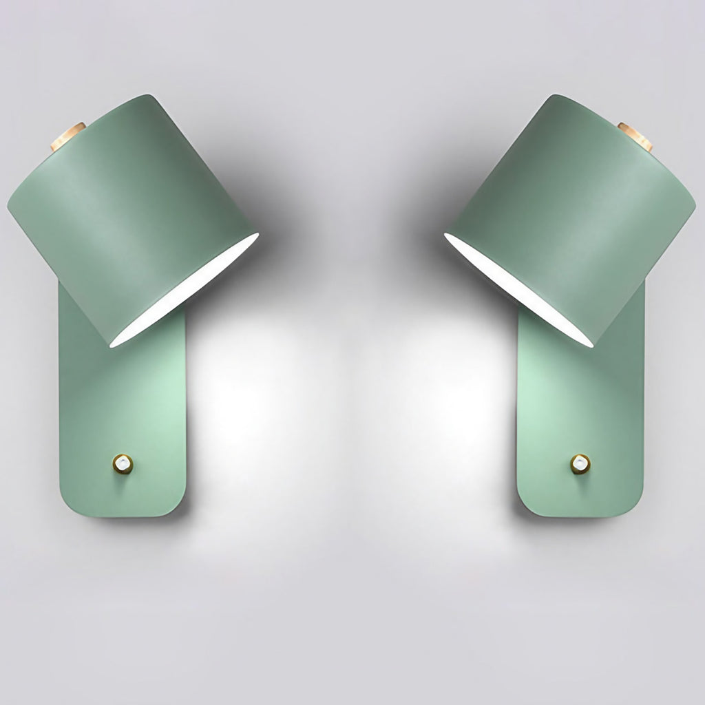 Lampe murale LED sans fil à détecteur de mouvement, rechargeable, lot de 2, vert
